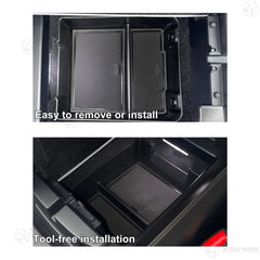 The storage tray fits perfectly inside the storage box without affecting the original lighting.