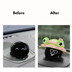 With this hat on, NOMI transforms from an ordinary spherical robot into a cute driving partner.
