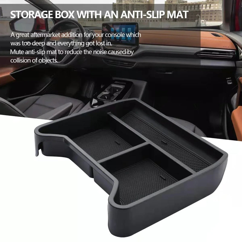 AOSK per accessori interni VW ID.4, scatola portaoggetti laterale porta porta e bracciolo organizer (porta anteriore e porta posteriore) set di 4 AOSK per accessori interni VW ID.4, scatola portaoggetti laterale porta porta e bracciolo organizer (porta anteriore e porta posteriore) set di 4